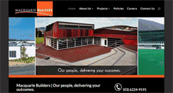 Desktop Screenshot of macquariebuilders.com.au